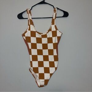 Urban Outfitters Checkered Bodysuit